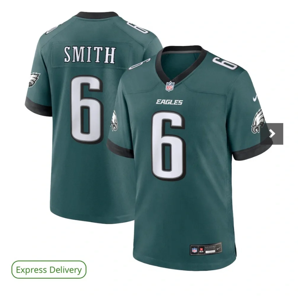 NFL Philadelphia Eagles # 6 Smith Jersey - Picture 1 of 4